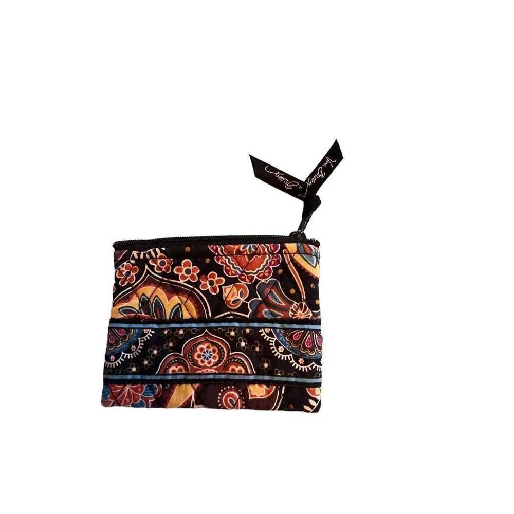 Vera Bradley Women's Multicolor Floral Wristlet Wallet Size 5” x 4” Paisley Jamb